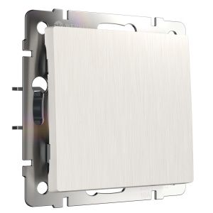 Выключатель одноклавишный проходной (перламутровый рифленый) Werkel W1112013