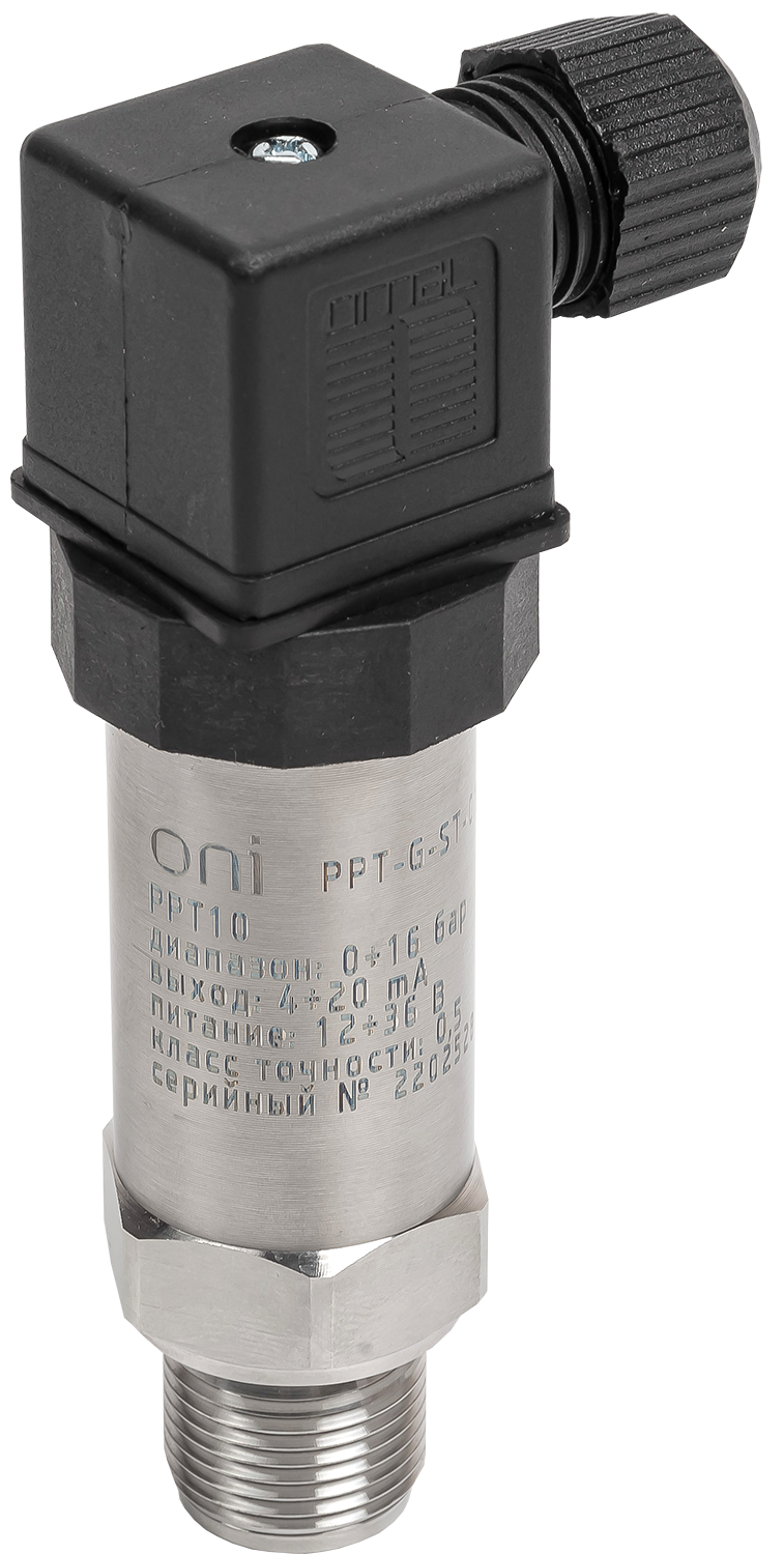 Преобразователь избыточного давления PPT10 0,5% 0-16Бар 4-20мА M20 DIN43650 ONI PPT-G-ST-016-4-20-3-2