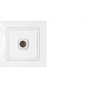 Розетка телевизионная скрытой установки (полимерный суппорт) ТР-046 1196BY