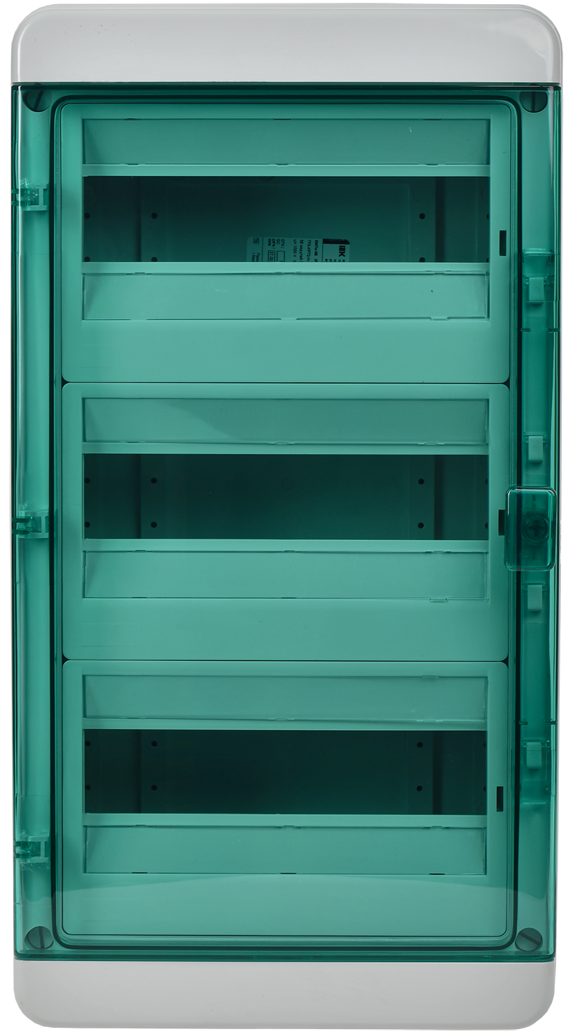 TEKFOR Корпус пластиковый КМПн-36 IP65 зеленая прозрачная дверь IEK - Фото 5