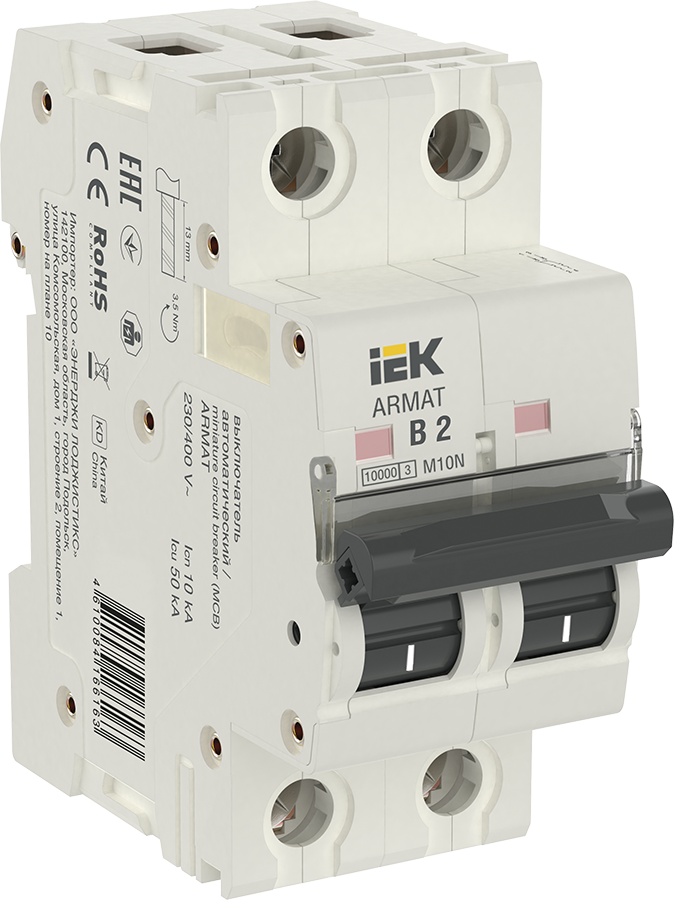 ARMAT Автоматический выключатель M10N 2P B 2А IEK