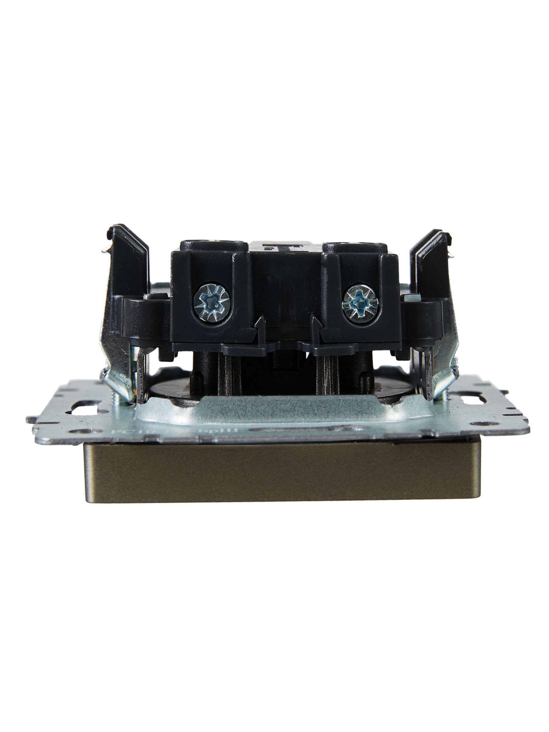 BRITE Розетка 1-местная без заземления без защитных шторок 10А РС10-1-0-БрШ шампань IEK - Фото 7