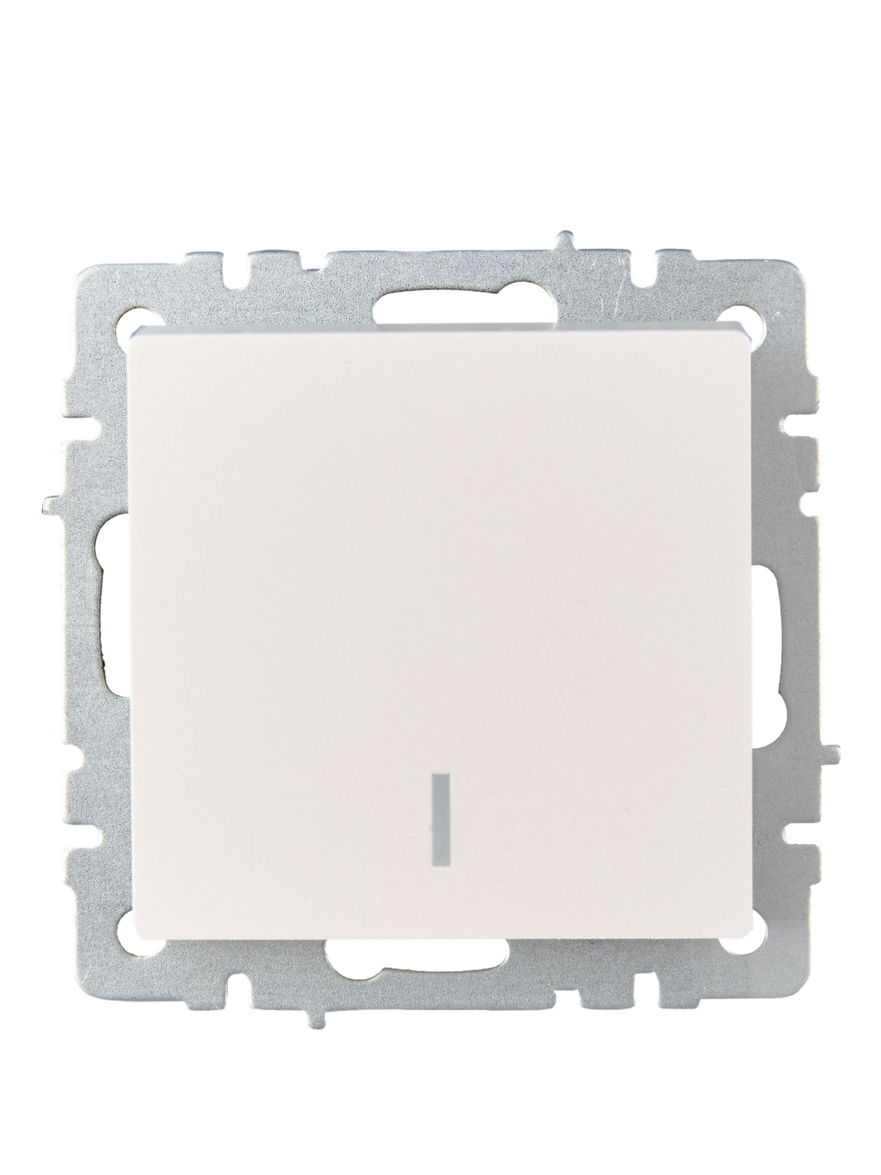 BRITE Выключатель 1-клавишный проходной с индикацией 10А ВС10-1-7-БрЖ жемчуг IEK - Фото 5