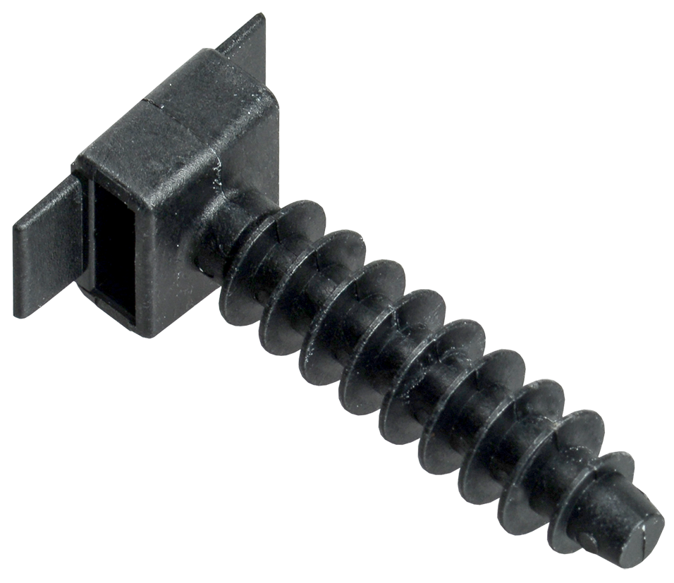 База дюбельная БД 30х10мм под хомут черная(100шт) IEK UHP32-30-10-100-K02