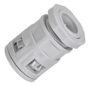 ELASTA Муфта вводная для гофрированных труб MVN32 IP40 серая IEK ET-TA00D-MVN-032-K41-010