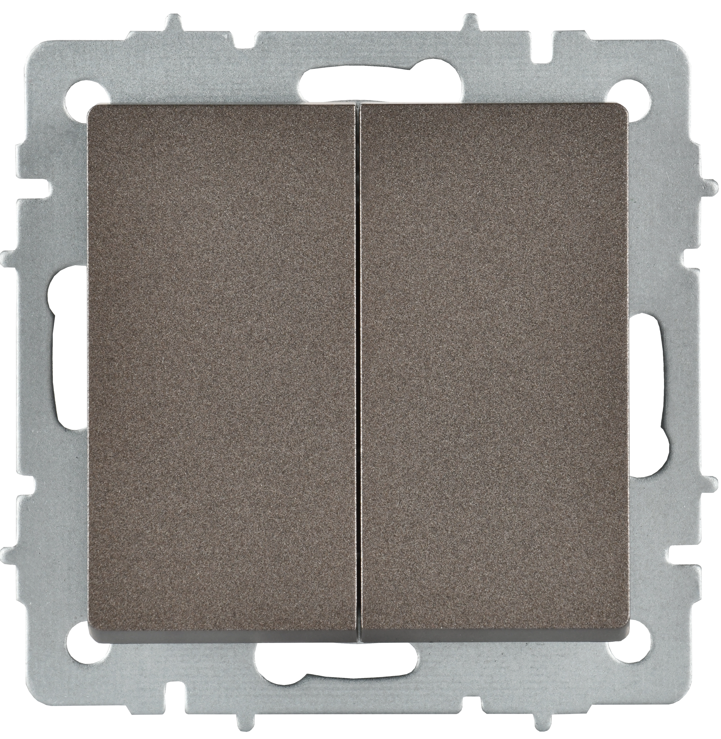 BRITE Выключатель 2-клавишный перекрестный 10А ВС10-2-3-БрТБ темная бронза IEK - Фото 6