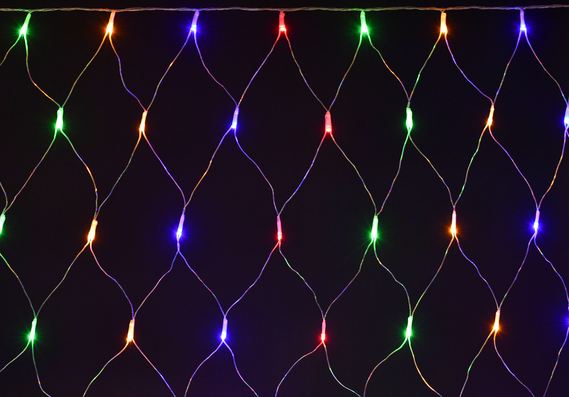 LIGHTING Гирлянда сеть 1,5х1,5м 160 светодиодов RGB IP20 прозрачный шнур 3м 230В контроллер 8 сцен IEK LGDB410-3-160-L1-T-S-44