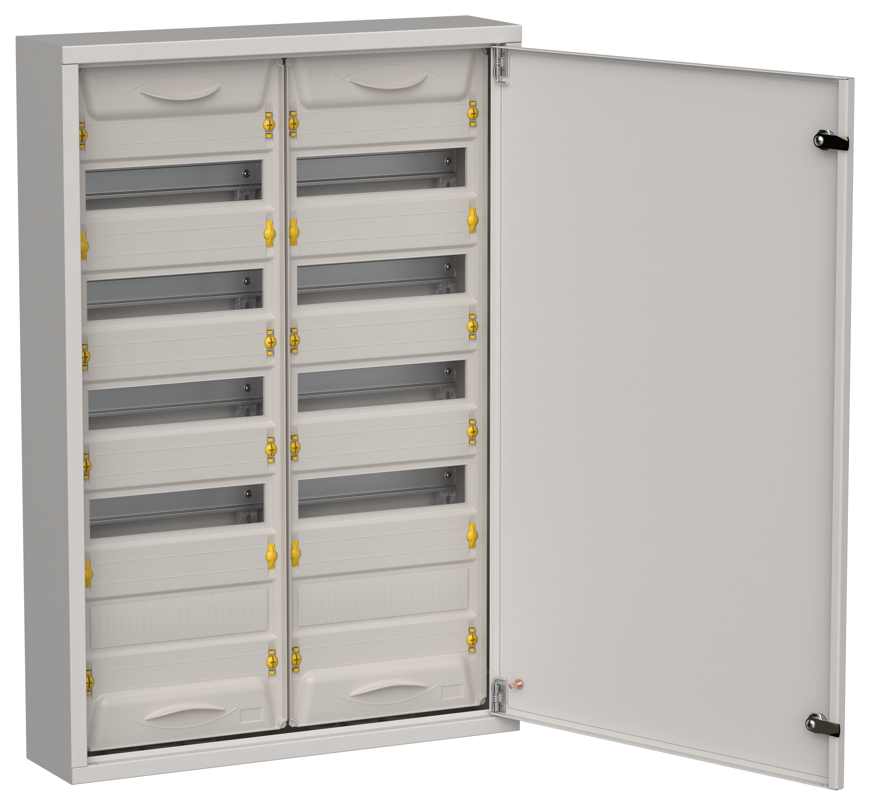 TITAN 5 Корпус металлический ЩРн-120 (2х60) 835х570х140мм IP31 серый (одна дверь) IEK TI5-50-N-2X060-31-7035