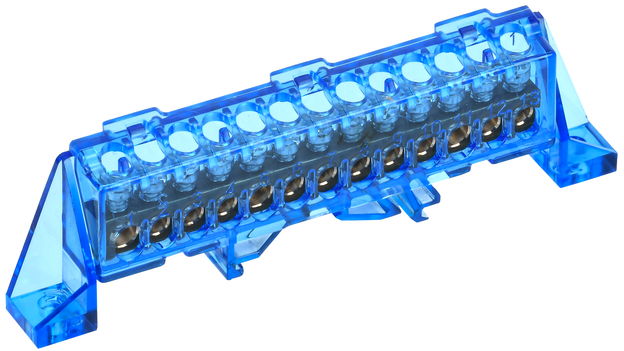 TEKFOR Шина N "ноль" в комбинированном DIN-изоляторе "Стойка" 6х9-13-С IEK TF-NN10-13-DP-K07