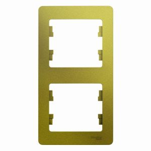 Рамка 2-м Glossa вертикал. фисташк. SE GSL001006 454342