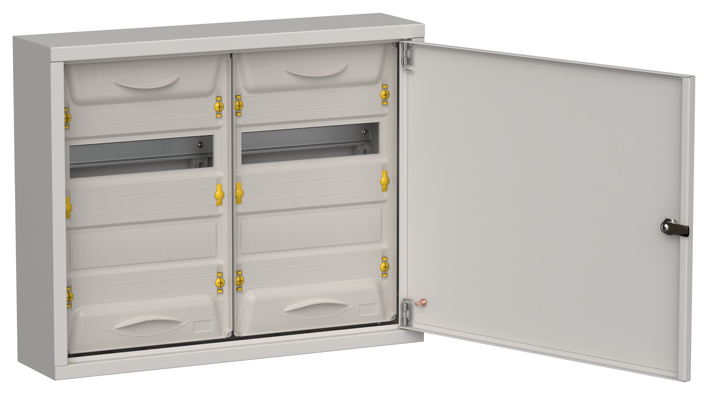 TITAN 5 Корпус металлический ЩРн-48 (2х24) 460х570х140мм IP31 серый (одна дверь) IEK TI5-50-N-2X024-31-7035