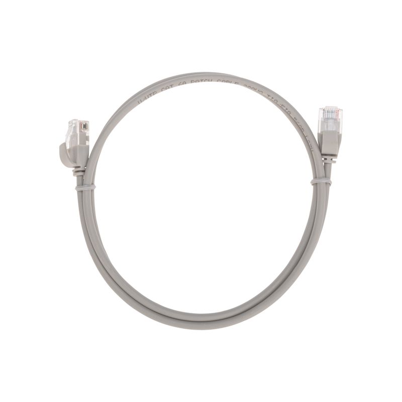 Патч-корд U/UTP, CAT 6A (10G), RJ45-RJ45, 28AWG, LSZH, серый, 1м REXANT 02-0380-1