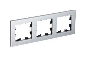 Рамка 3-м AtlasDesign Nature метал. серебр. SE ATN312103 1307963