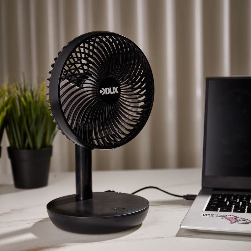Вентилятор настольный USB, черный, 6 Вт - Фото 2