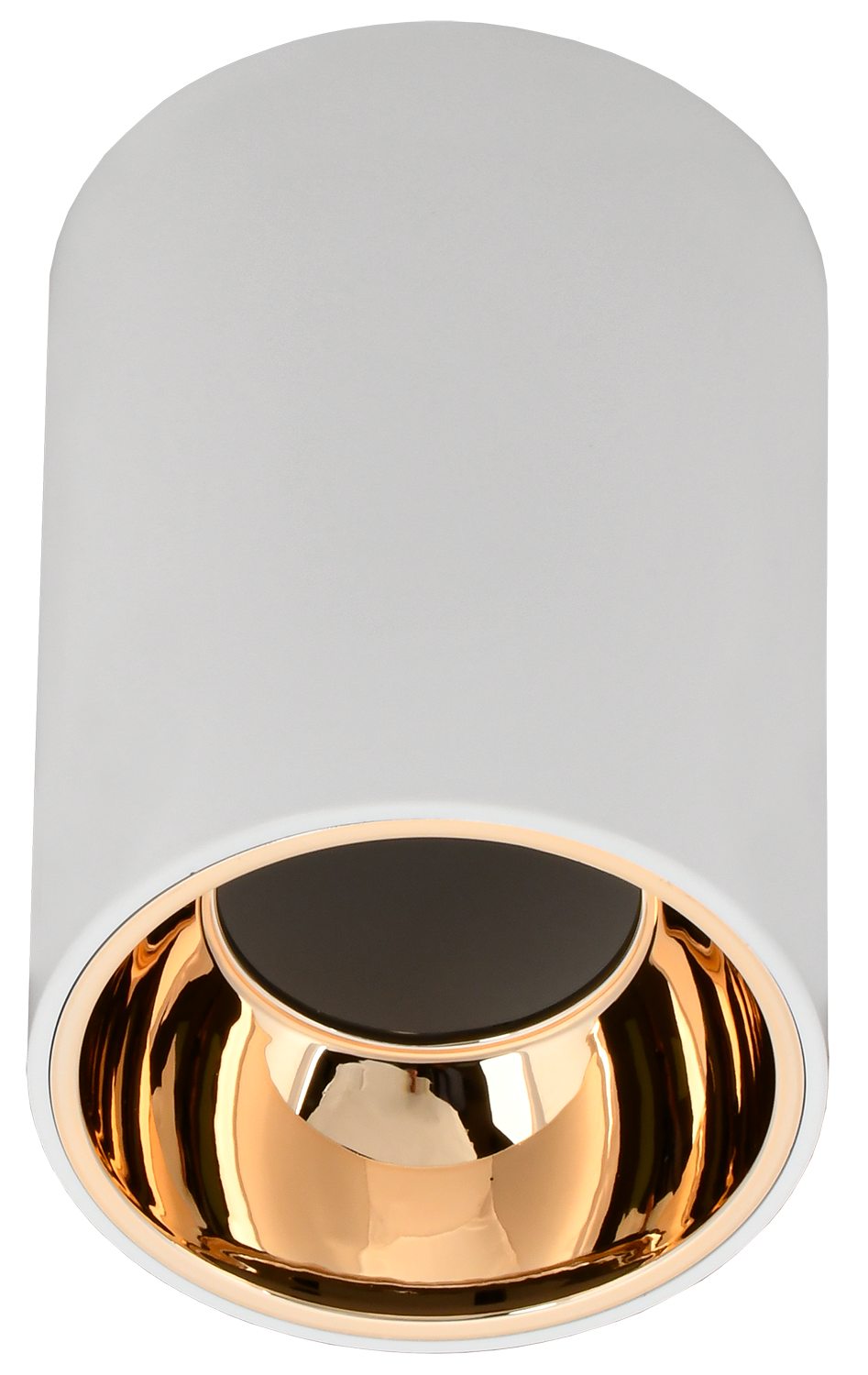 LIGHTING Светильник 4111 накладной потолочный под лампу GU10 белый/золото пластик IEK LT-UPB0-4111-GU10-1-K22