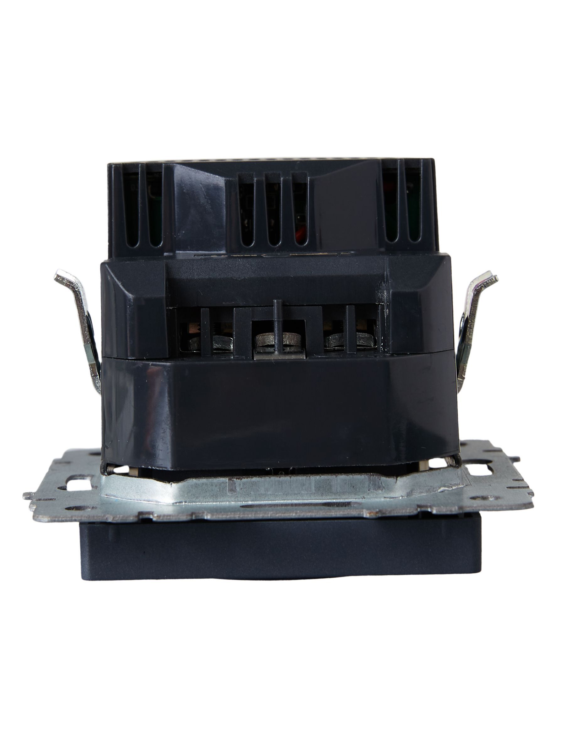 BRITE Розетка 1-местная с заземлением с защитными шторками 16А с USB A+A 5В 2,1А РЮш10-1-БрМ маренго IEK - Фото 6