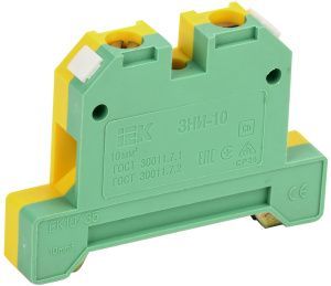 Зажим наборный ЗНИ-10PEN 10мм2 (JXB-земля) IEK YZN20-010-K52