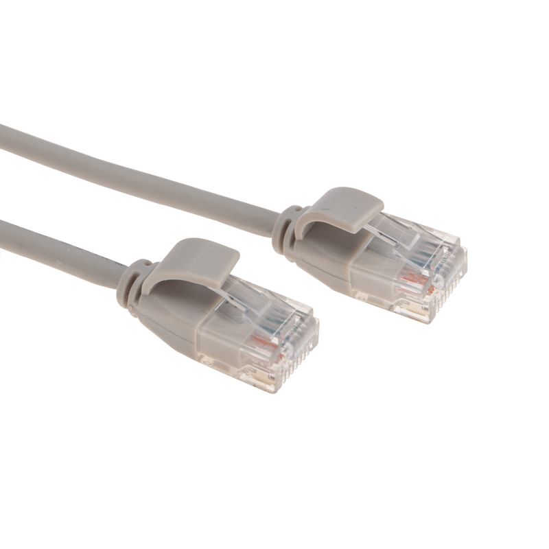 Патч-корд U/UTP, CAT 6A (10G), RJ45-RJ45, 28AWG, LSZH, серый, 0,5м REXANT - Фото 3