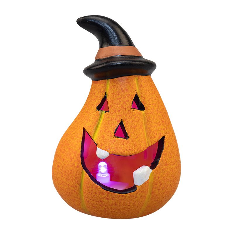 Керамическая фигурка Тыква в шляпе 7,1х6,7х10,8 см - Фото 3