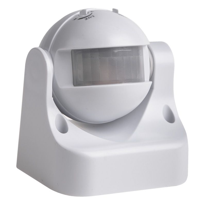 Датчик движения настенный ДДС 02, 180°, 1200 Вт, 3-2000 Лк, 12 м, 10-420 сек. IP44 REXANT 11-9210