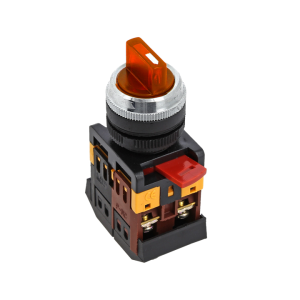 Переключатель ANC-22 3P красный с подсветкой 220В NO+NC EKF psw-ans-3p-r-220