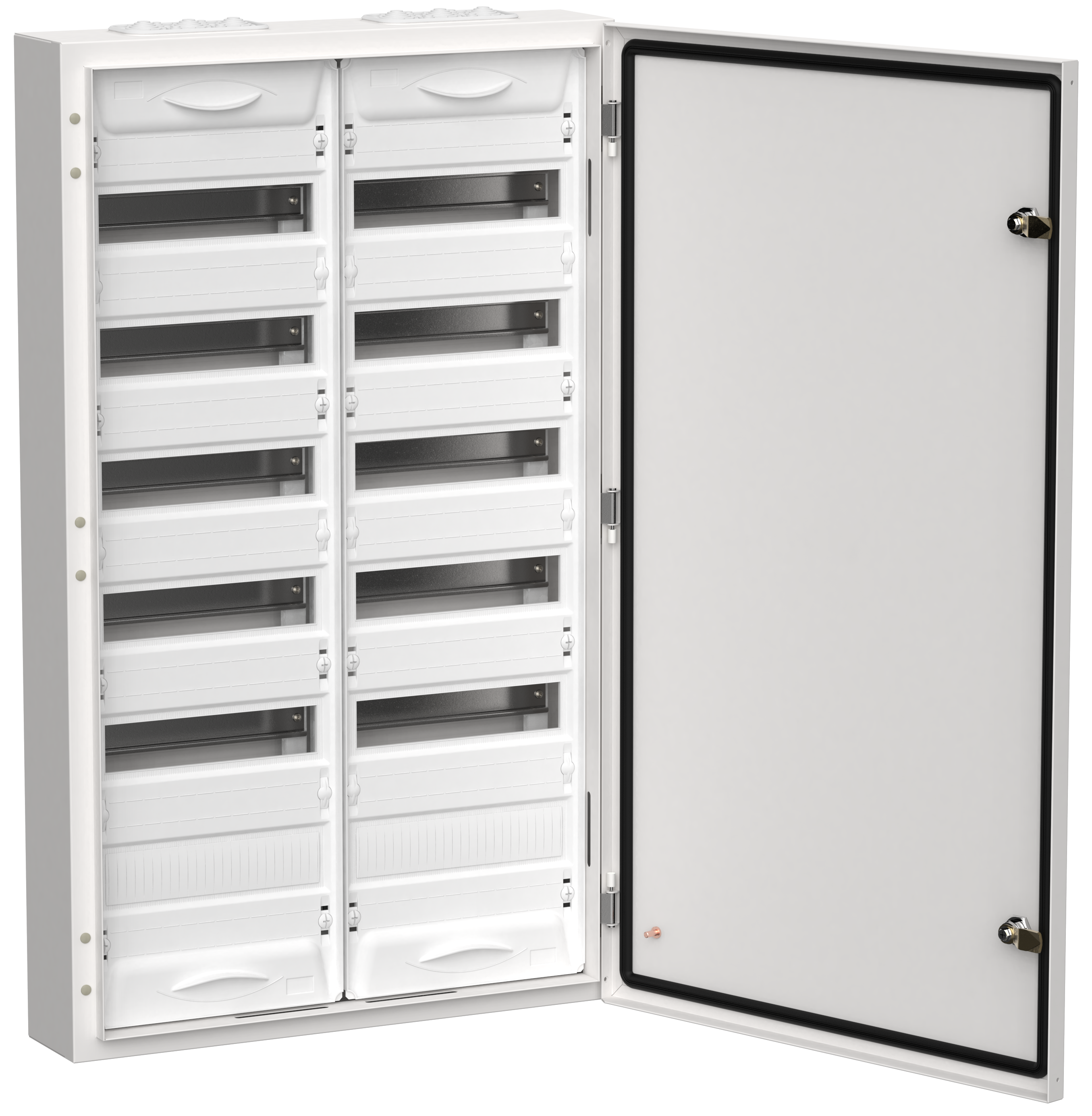 TITAN 5 Корпус металлический ЩРн-144 (2х72) 960х570х140мм IP54 белый (одна дверь) IEK