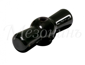 Ручка фарфоровая для поворотного выключателя, цвет - черный, ТМ  "МЕЗОНИНЪ" GE70001-05