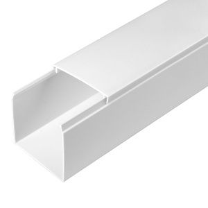 Кабель-канал белый 2-й замок в п/э 60х60 мм (12 м/уп) Промрукав PR03.0056