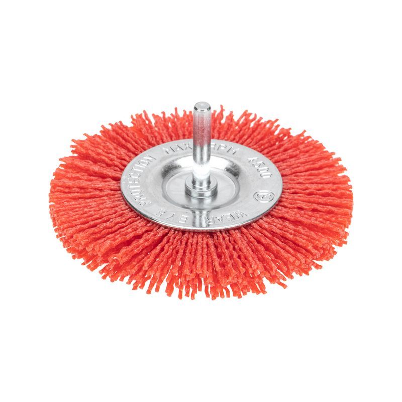 Щетка дисковая для дрели, нейлоновая проволока с абразивным покрытием, 100мм KRANZ KR-91-1233