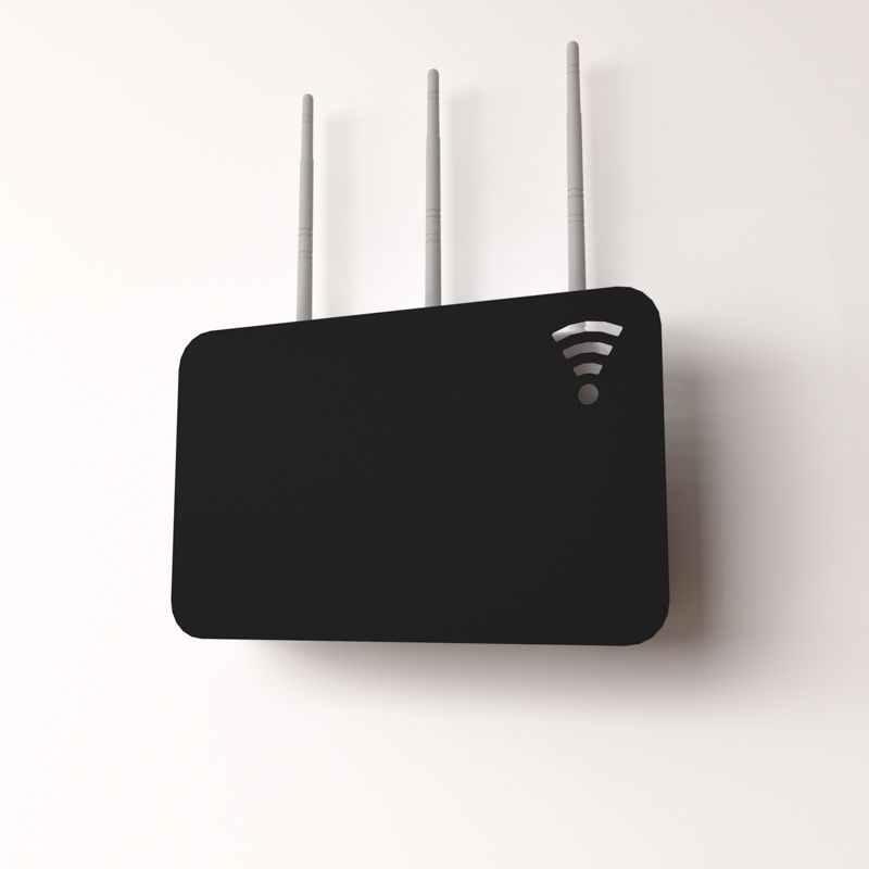 Держатель для хранения роутера, с регулировкой размеров, настенный, черный REXANT 38-0713