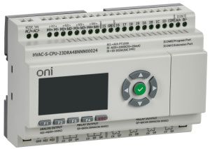 ПЛК HVAC S ЦПУ 8DI 8DO 1AI 4PT 2AO LED дисплей RS485 24В DC Расширяемая версия ONI HVAC-S-CPU23DRA48NNN00024