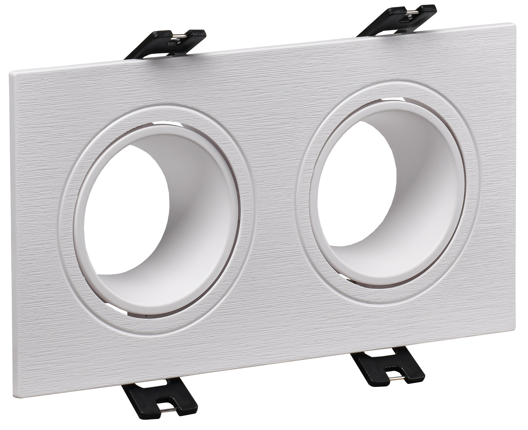 LIGHTING Светильник 4102 встраиваемый под лампу 2хMR16 квадрат пластиковый белый IEK LT-UVB0-4102-GU05-2-K01