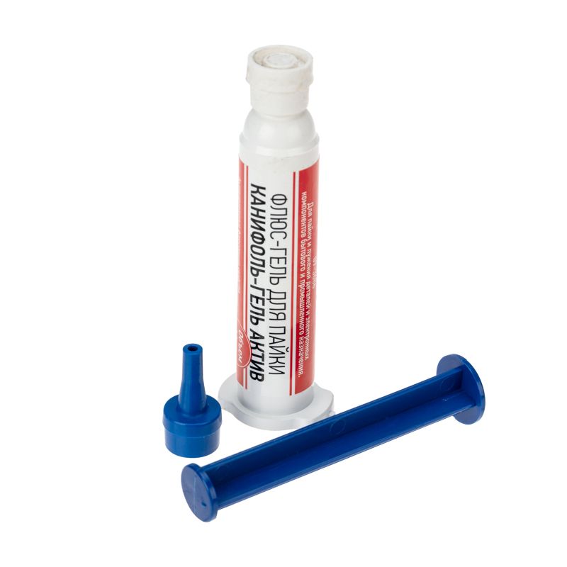 Флюс-гель для пайки, КАНИФОЛЬ-ГЕЛЬ АКТИВ, 12мл, техно-шприц, блистер REXANT 09-3686