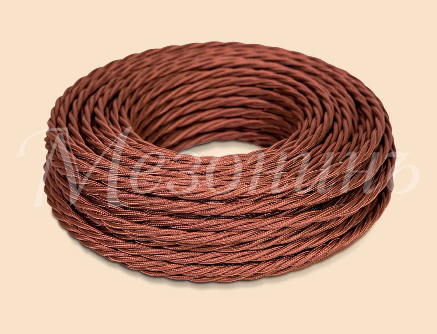 Провод монтажный витой ПВХ 2х1,5мм, цвет - коричневый (бухта 10м), ТМ "МЕЗОНИНЪ" GE70111-04 GE70111-04