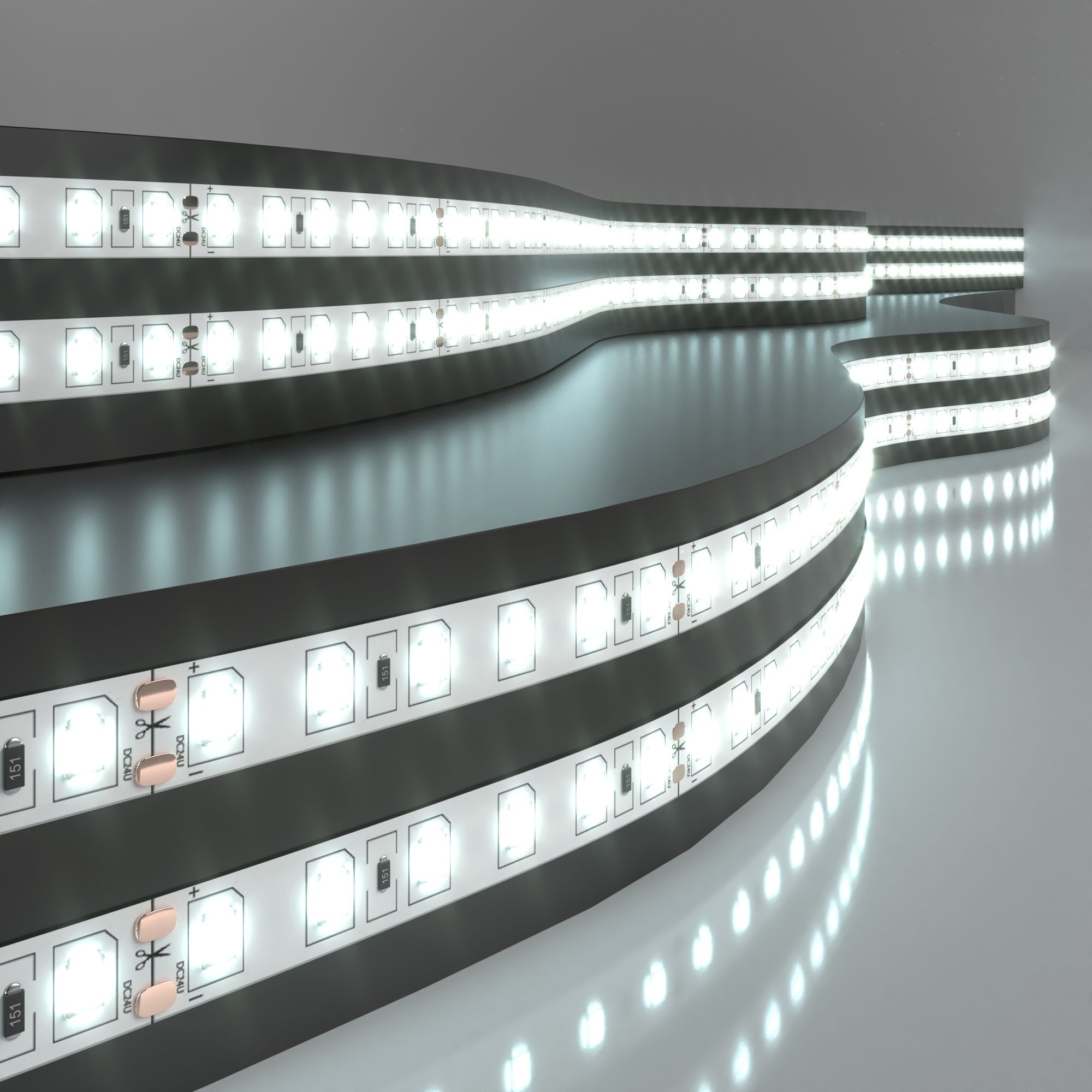 Лента светодиодная 24V 9,6W 120Led 2835 IP20 холодный белый, 5м Elektrostandard