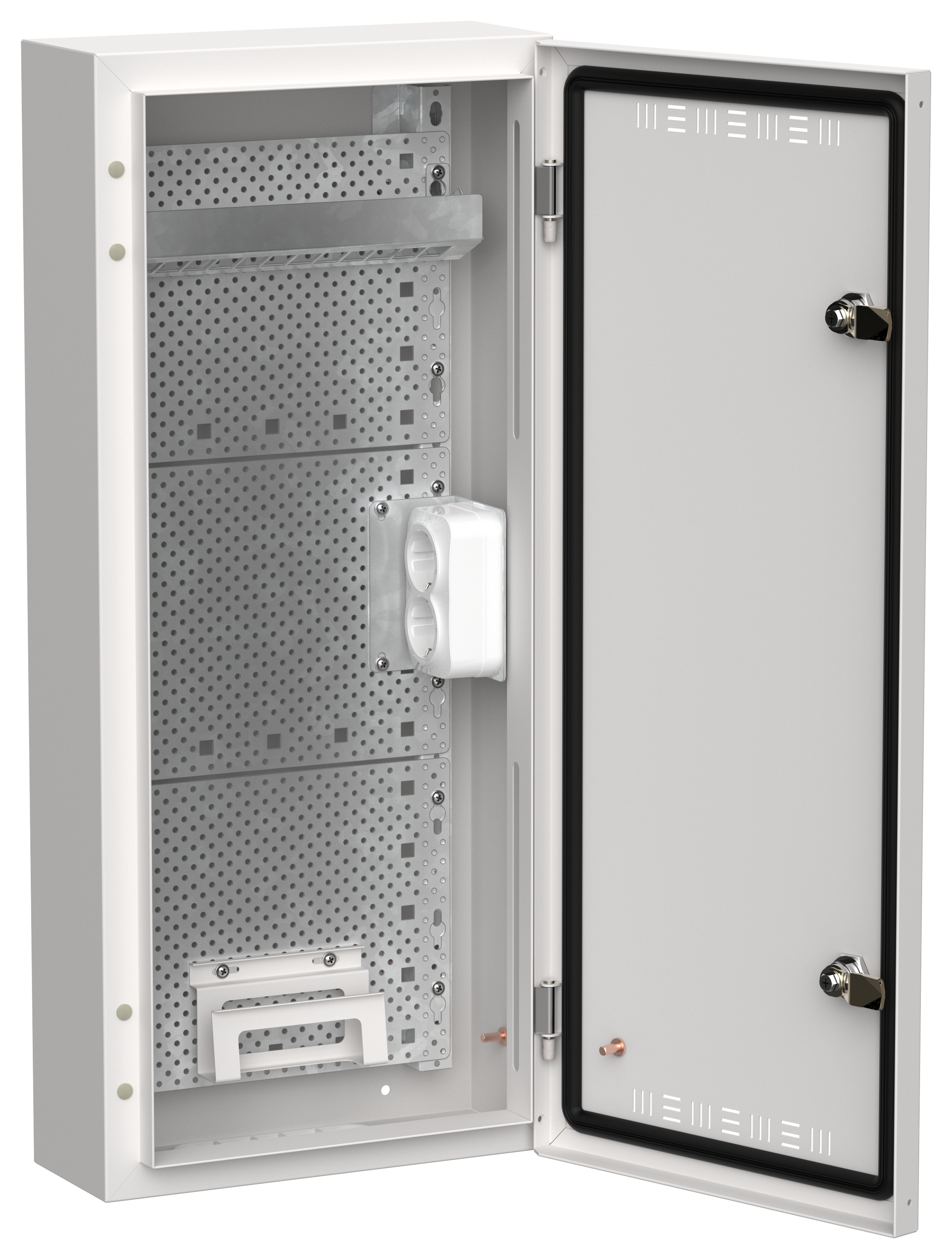 TITAN 5 Корпус мультимедиа ЩРн-48 (1х48) 710х310х140мм IP30 белый IEK TI5-51-N-048-30