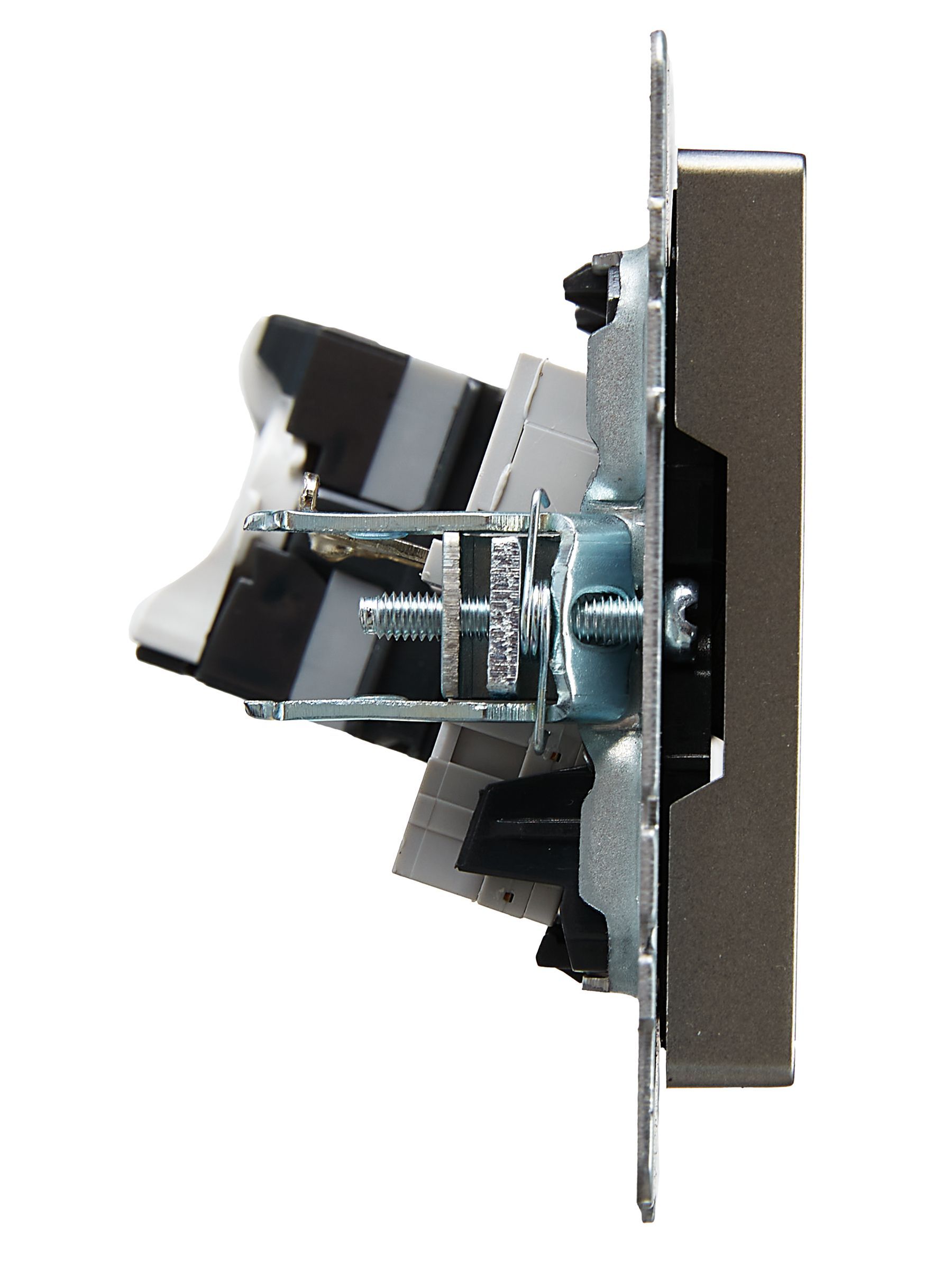 BRITE Розетка двойная RJ11+RJ45 кат.5E РК/Т12-БрС сталь IEK - Фото 7