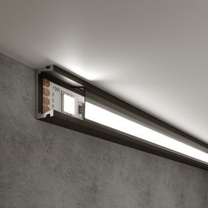 Профиль накладной алюминиевый черный/черный для светодиодной ленты LL-2-ALP006 Elektrostandard a053618