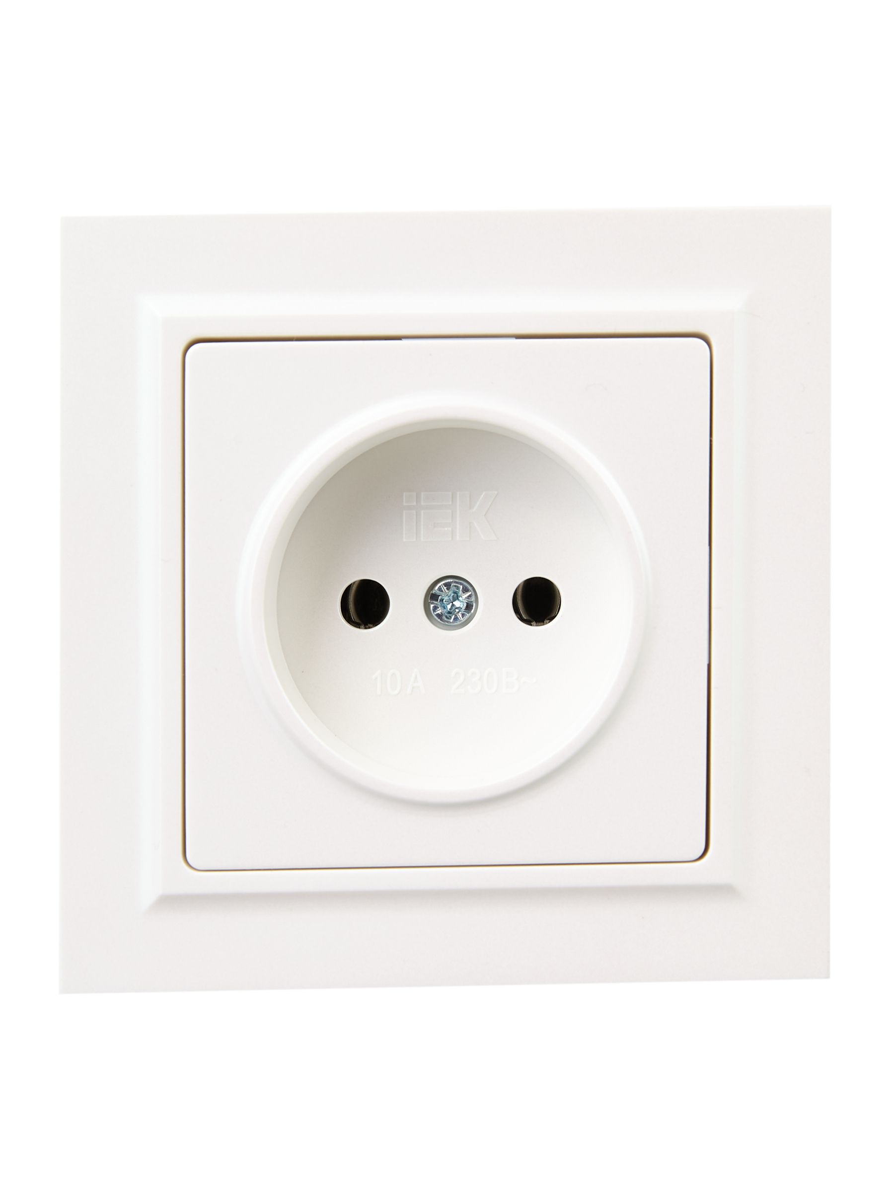 BRITE Розетка 1-местная без заземления без защитных шторок 10А в сб. РСР10-1-0-БрЖ жемчуг IEK - Фото 5