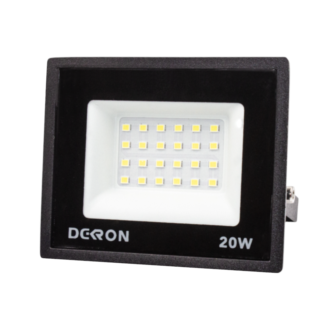 Прожектор светодиодный 20Вт, 1600лм, 6500K, черный,IP65 - Фото 9