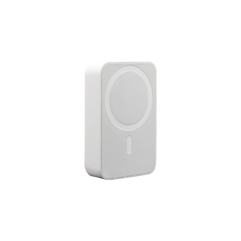 Портативное беспроводное зарядное устройство Power Bank (аккумуляторная батарея) 10000 mAh, MagSafe, белое REXANT