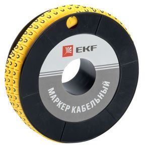 Маркер кабельный 1,5 мм2 "0" (1000 шт.) (ЕС-0) EKF plc-KM-1.5-0