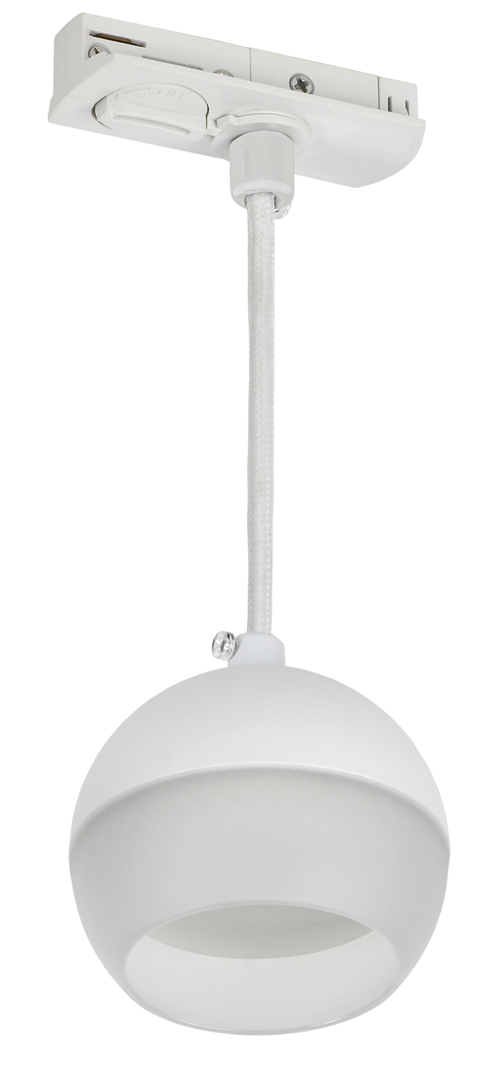 LIGHTING Светильник 4119 декоративный трековый подвесной под лампу GX53 белый IEK LT-UCB0-4119-GX53-1-K01
