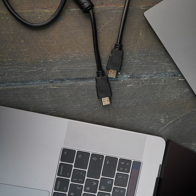 Шнур HDMI - HDMI, 1,5м, с ферритами, Gold REXANT - Фото 2