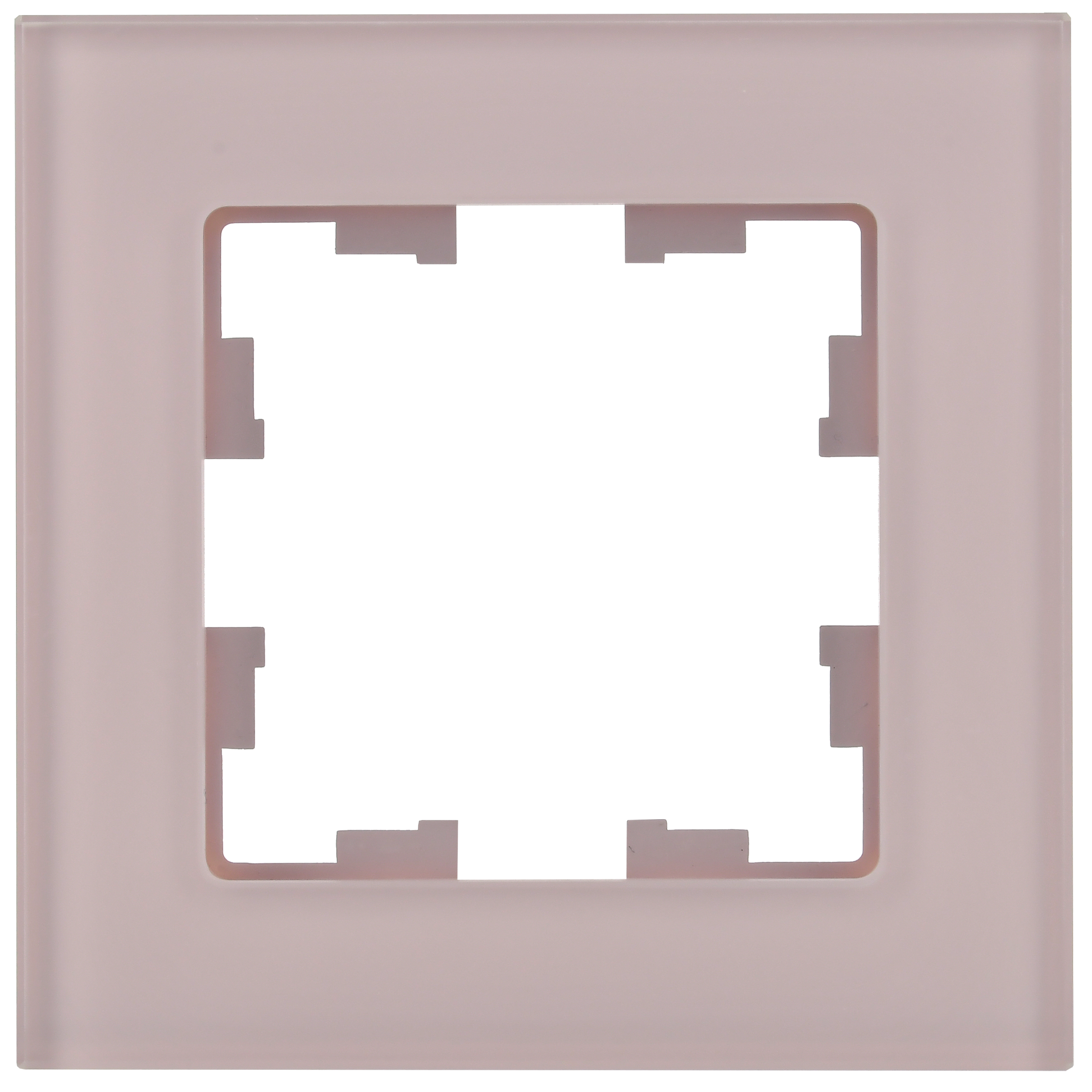 BRITE Рамка 1-местная РУ-1-2-Бр стекло розовый матовый IEK - Фото 4