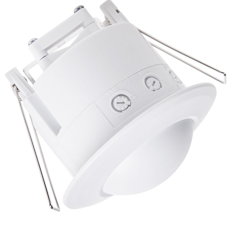 Датчик движения точечный микроволновый ДДТМ 01, 360°,1200 Вт, 3-2000 Лк, 1-8 м, 10-720 сек. REXANT 11-9219