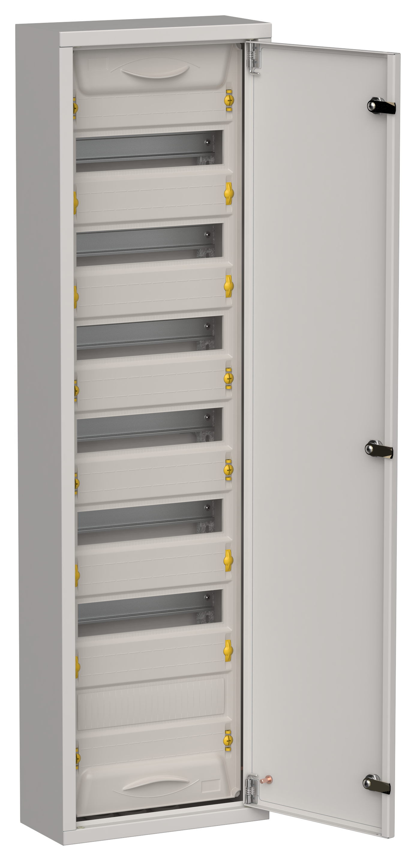 TITAN 5 Корпус металлический ЩРн-84 (1х84) 1085х310х140мм IP31 серый (одна дверь) IEK TI5-50-N-084-31-7035