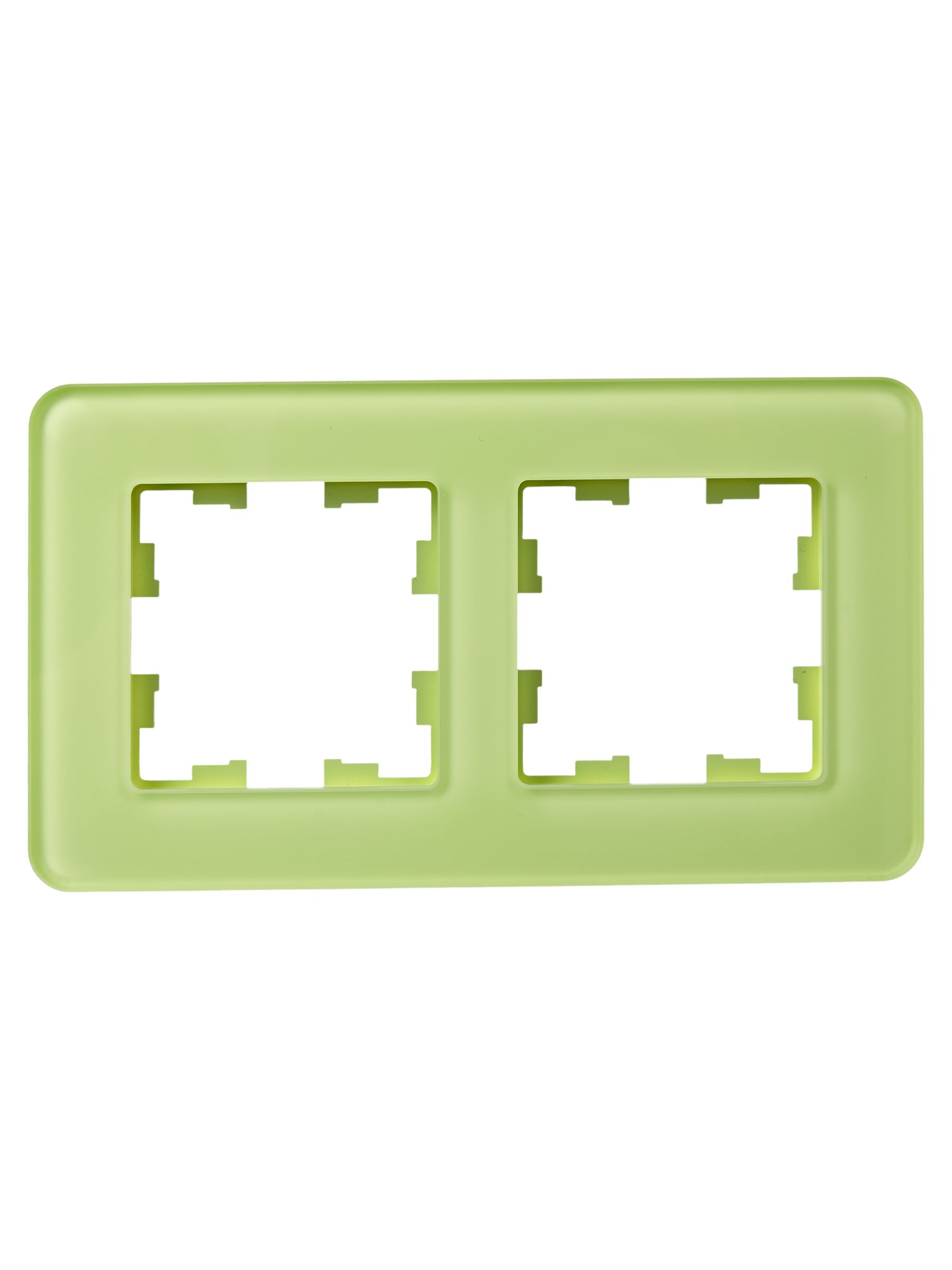 BRITE Рамка 2-местная РУ-2-2-Бр стекло эко грин RE IEK - Фото 4