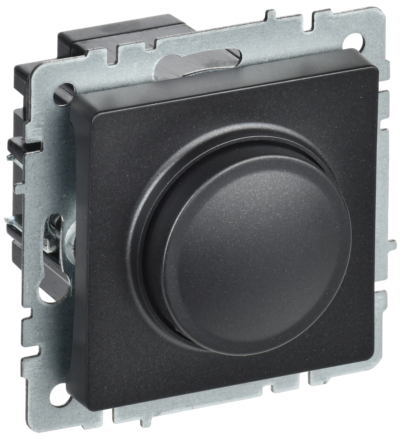 BRITE Светорегулятор поворотно-нажимной 600Вт СС10-1-0-БрЧ черный IEK BR-D20-0600-K02