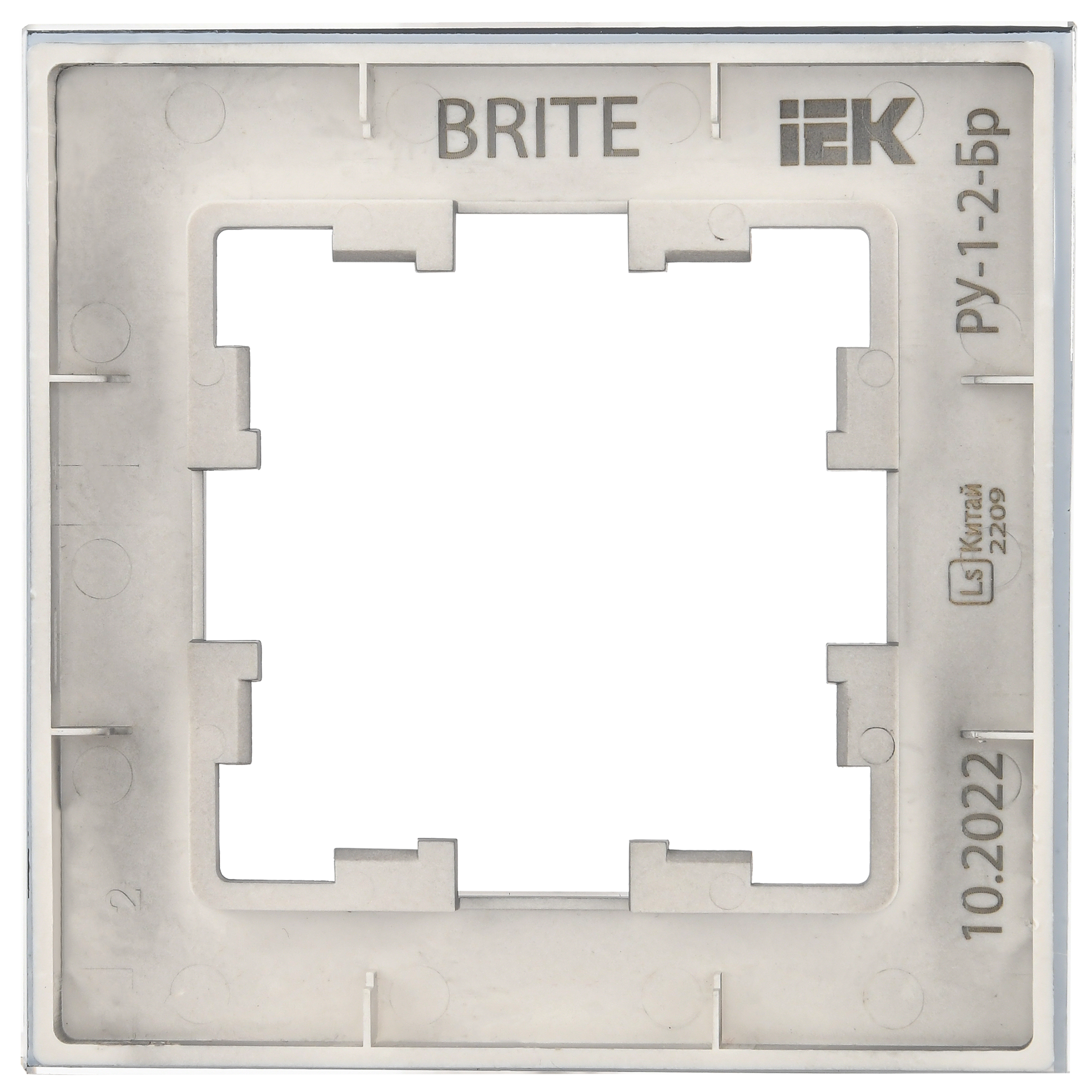 BRITE Рамка 1-местная РУ-1-2-Бр стекло маренго матовый IEK - Фото 5